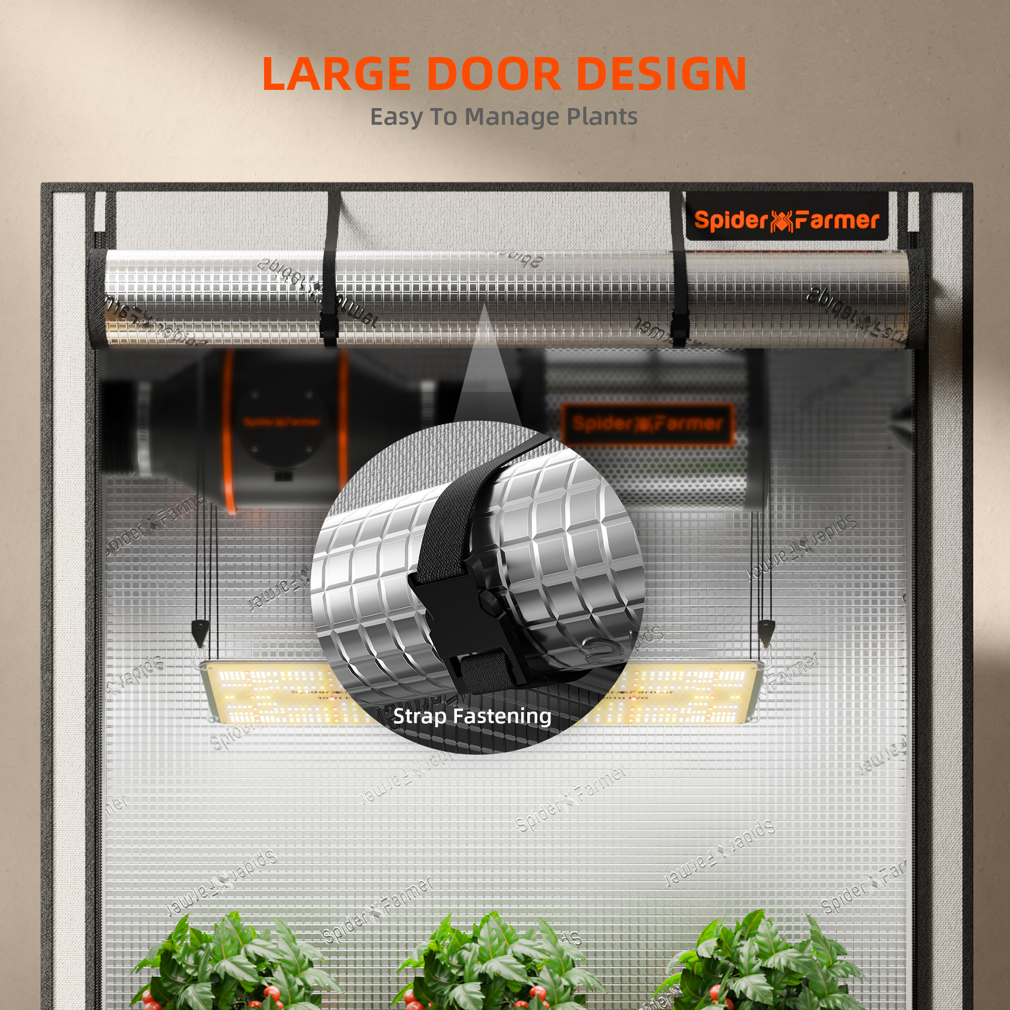 Spider Farmer Growbox Pro 140x70x200 cm 2000D