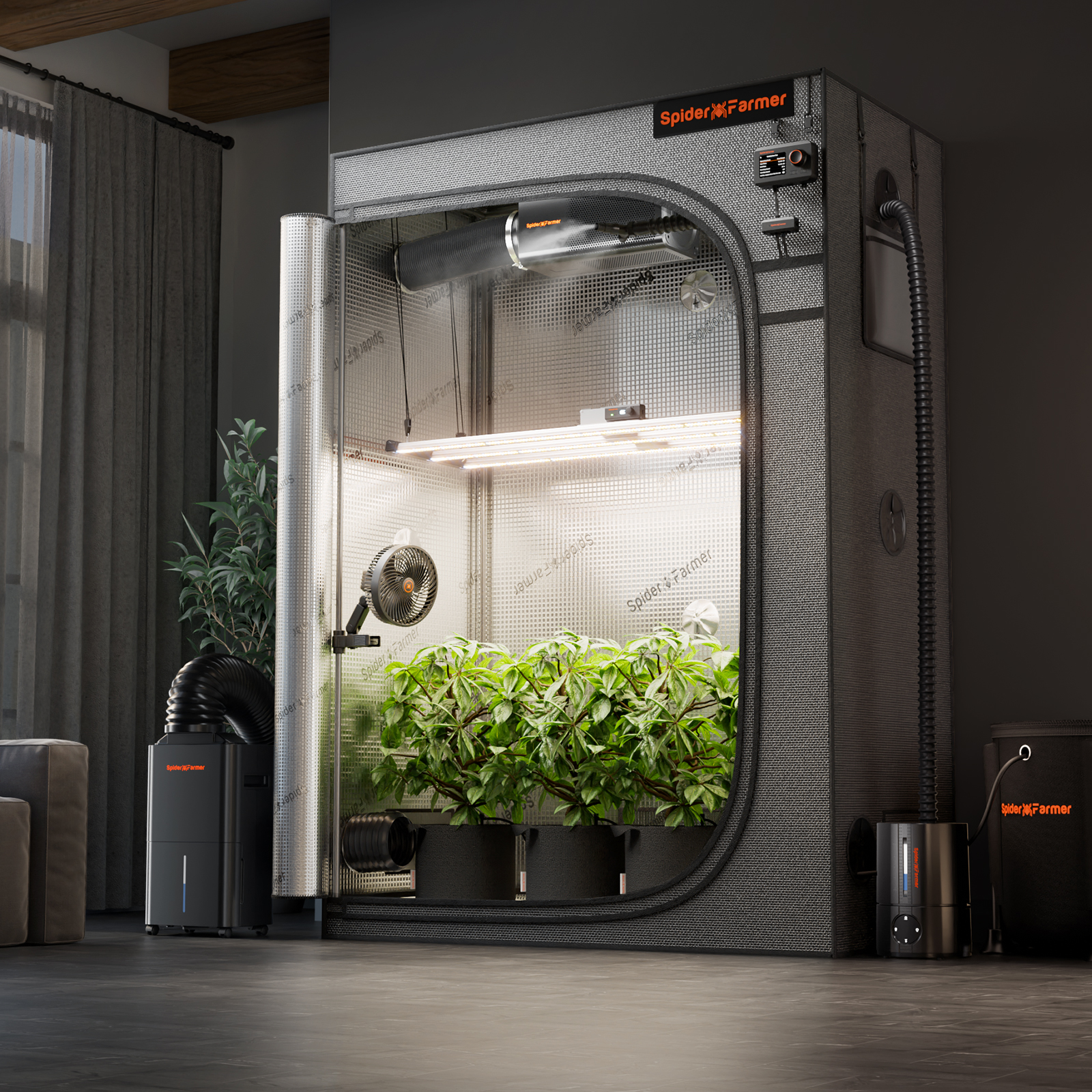 Spider Farmer Master Series Growbox 140x70x200 cm 2000D