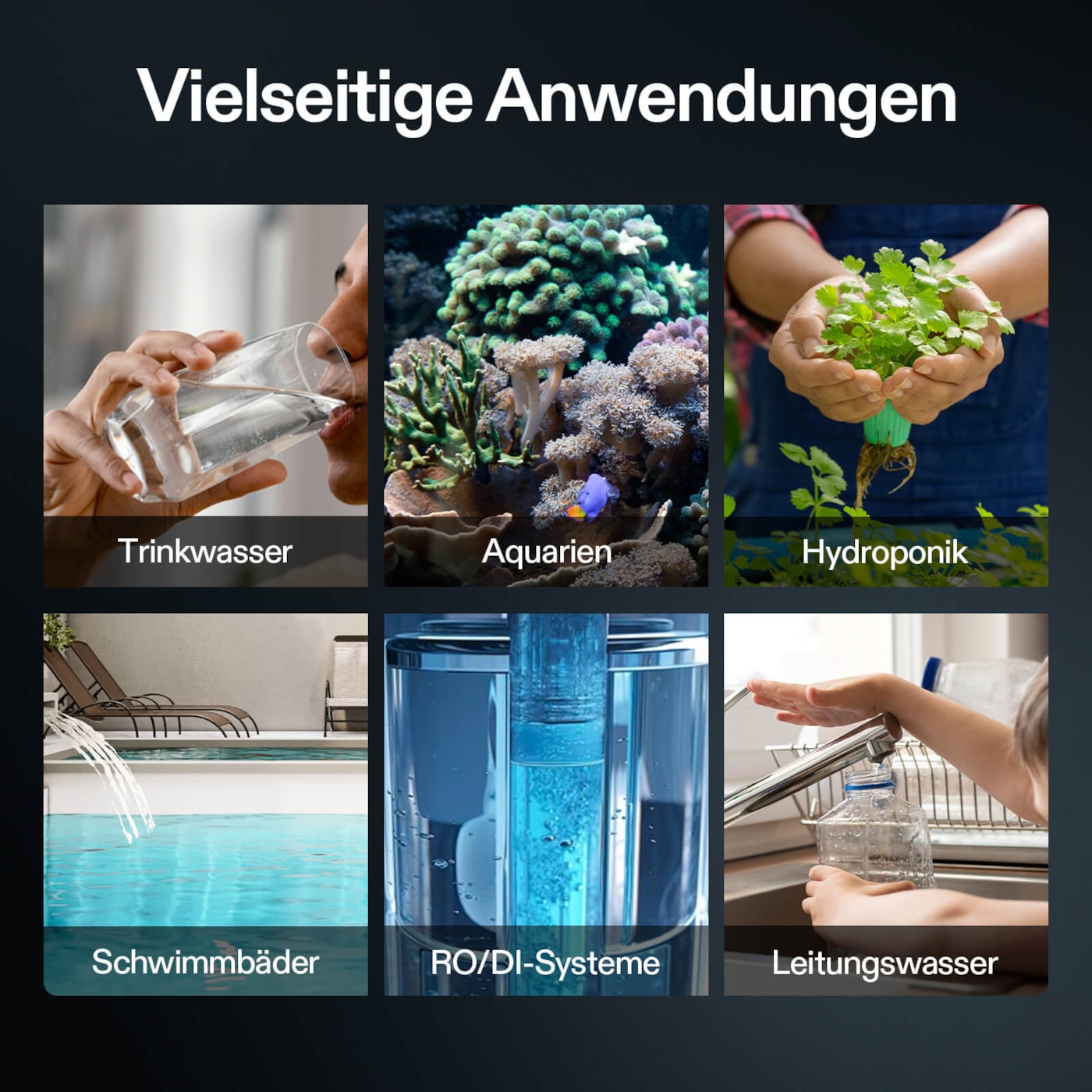VIVOSUN 3-in-1 TDS EC Temperaturmessgerät für Hydroponik, Pflanzenpflege und Wasserqualität