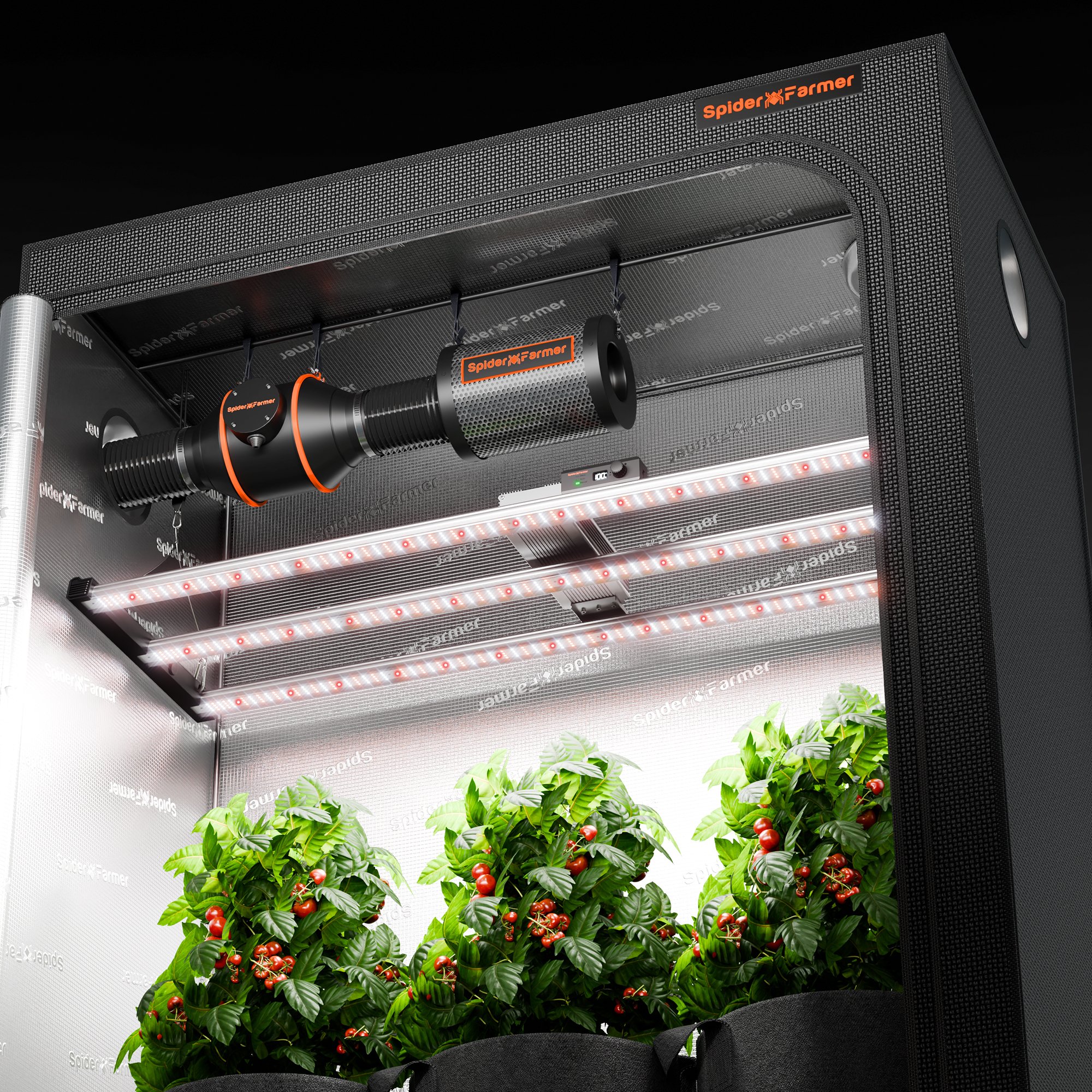 Spider Farmer Komplettset 140×70×200 cm SE4500 mit GGS Controller