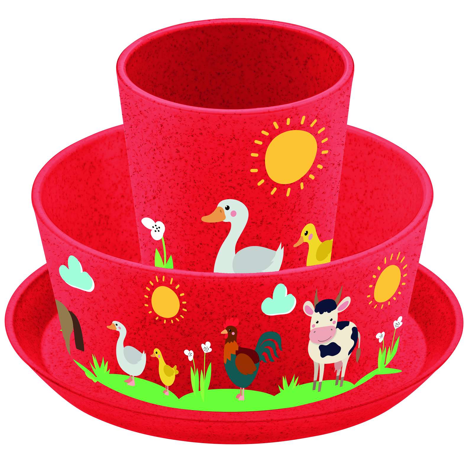 Koziol CONNECT FARM Kleiner Teller + Schale + Becher 3er-Set 1430676