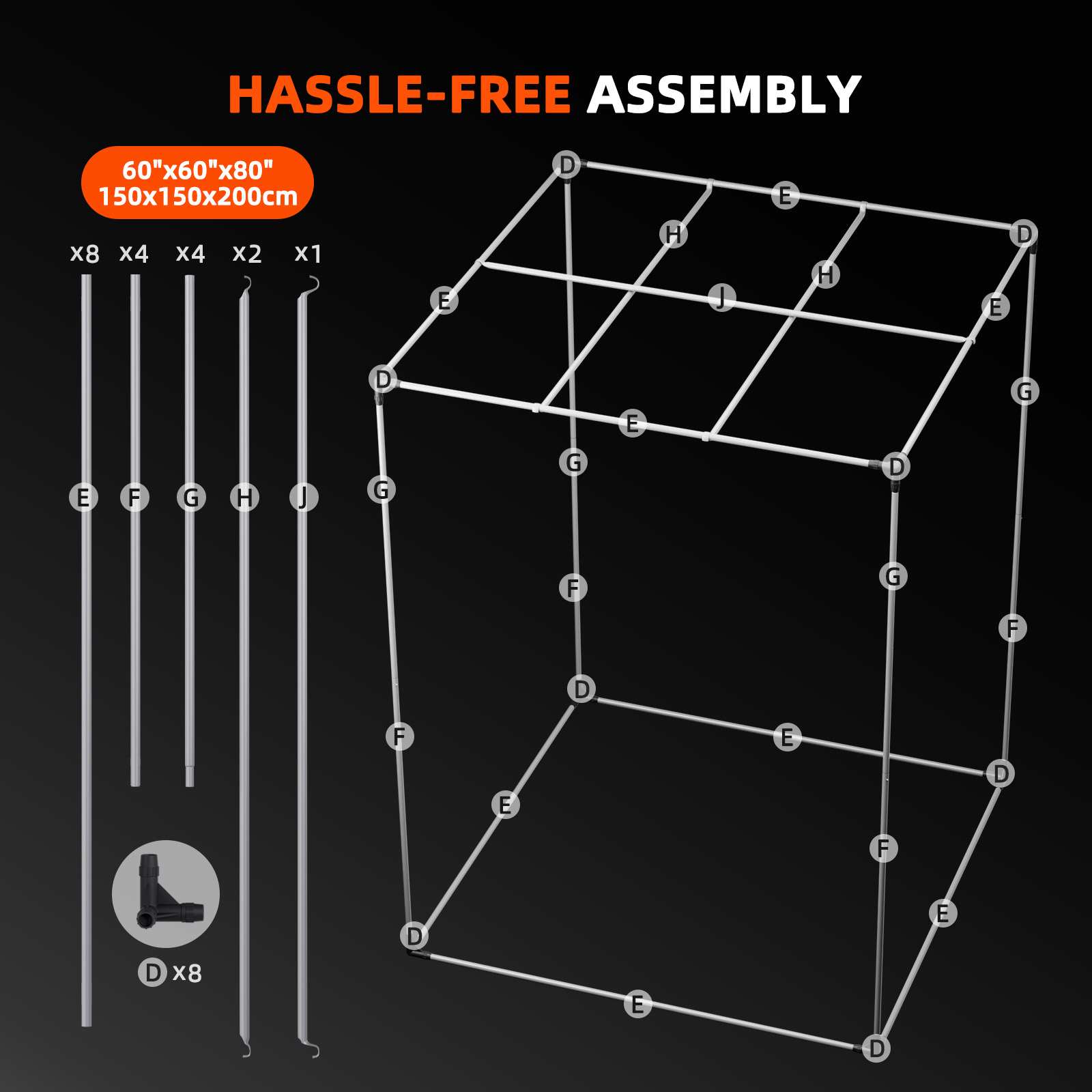 Spider Farmer Growbox 150x150x200 cm