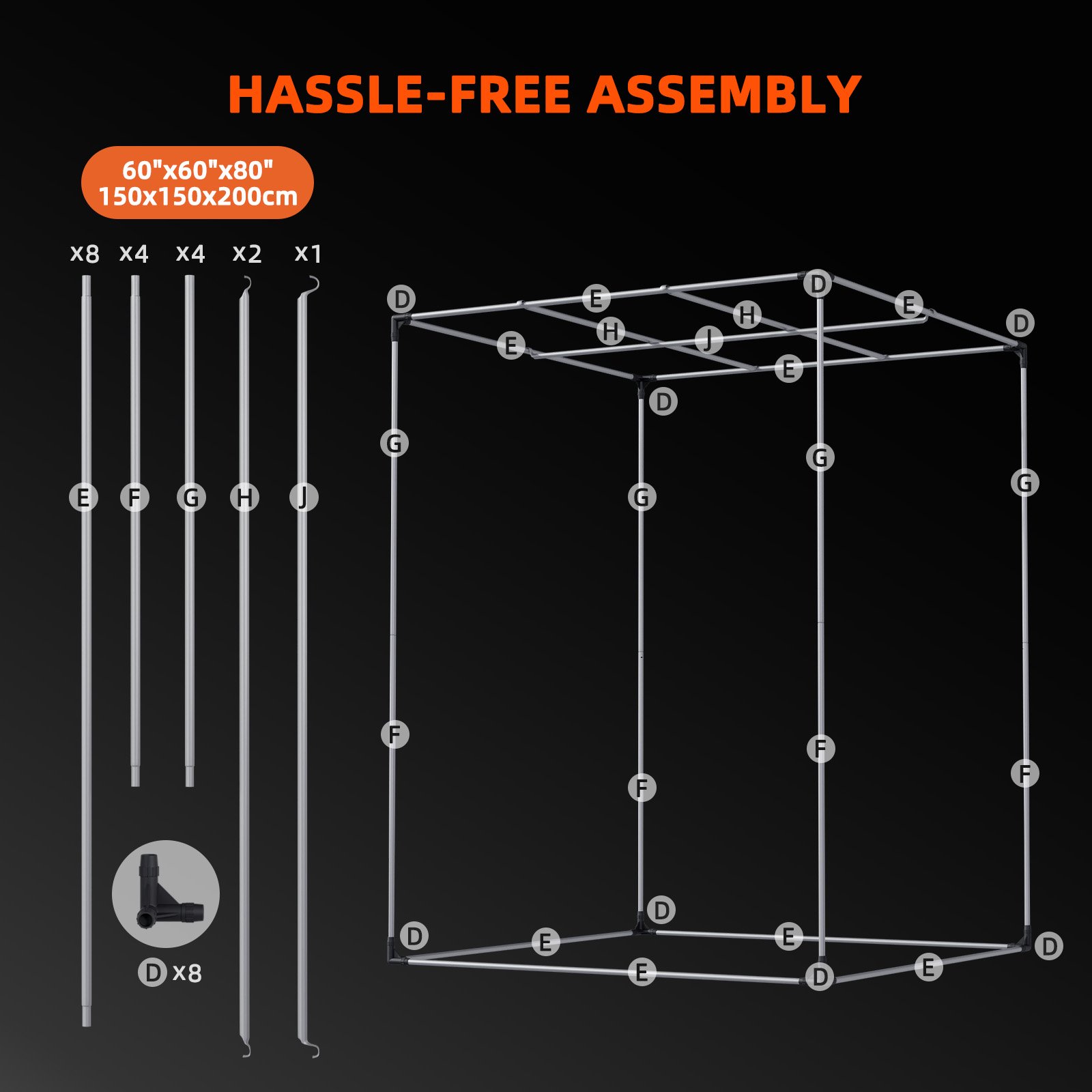 Spider Farmer Komplettset 150×150×200 cm G8600 mit GGS Controller