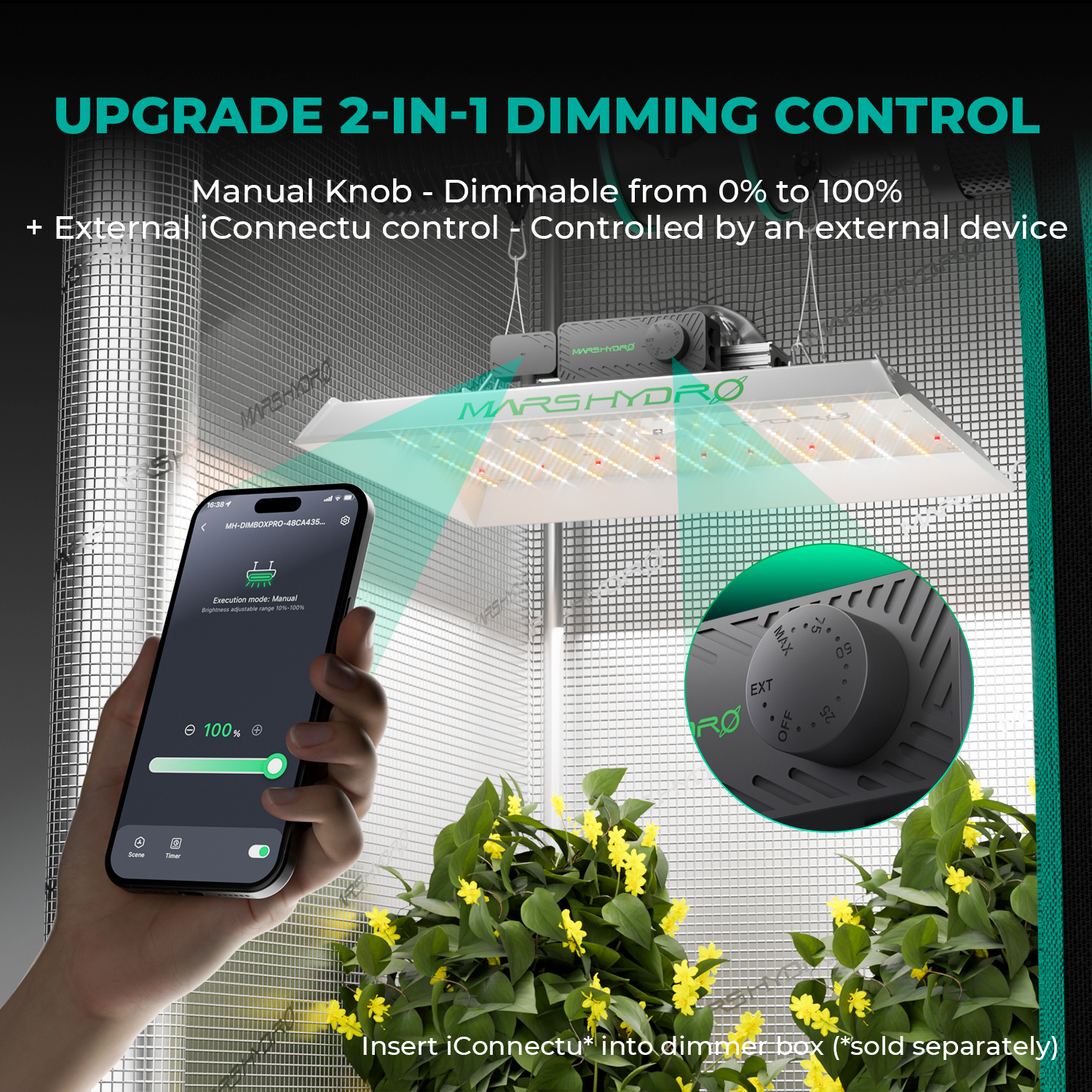 Mars Hydro TS1000 Growbox Komplettset 150W LED 80x80x160 cm