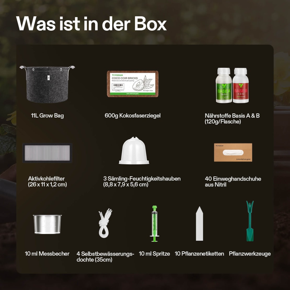 VIVOSUN Supply Box – Zubehörset für die VGrow