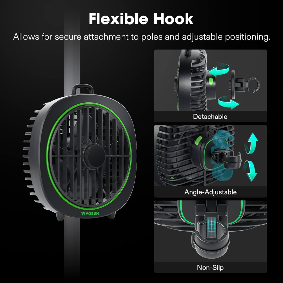 VIVOSUN AeroWave D4 Ventilator Ø 10 cm - 2 Stück