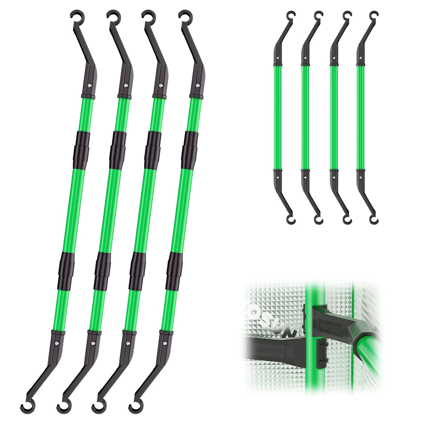 VIVOSUN High CFM Stangen Set 100–150 cm für Growbox und Growzelt