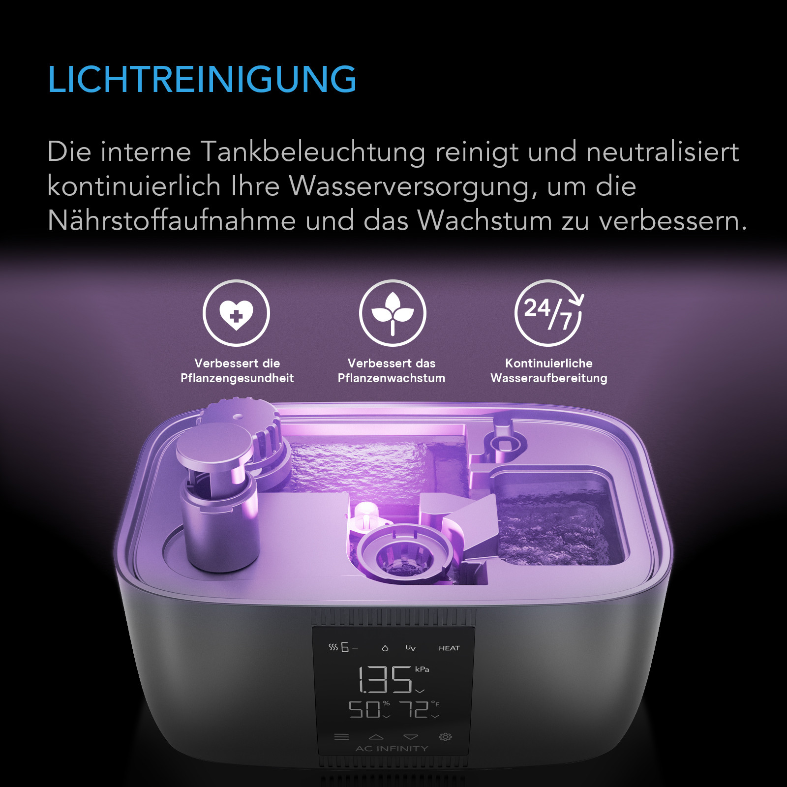 AC Infinity CLOUDFORGE T5 Gen 2 Luftbefeuchter 9 Liter