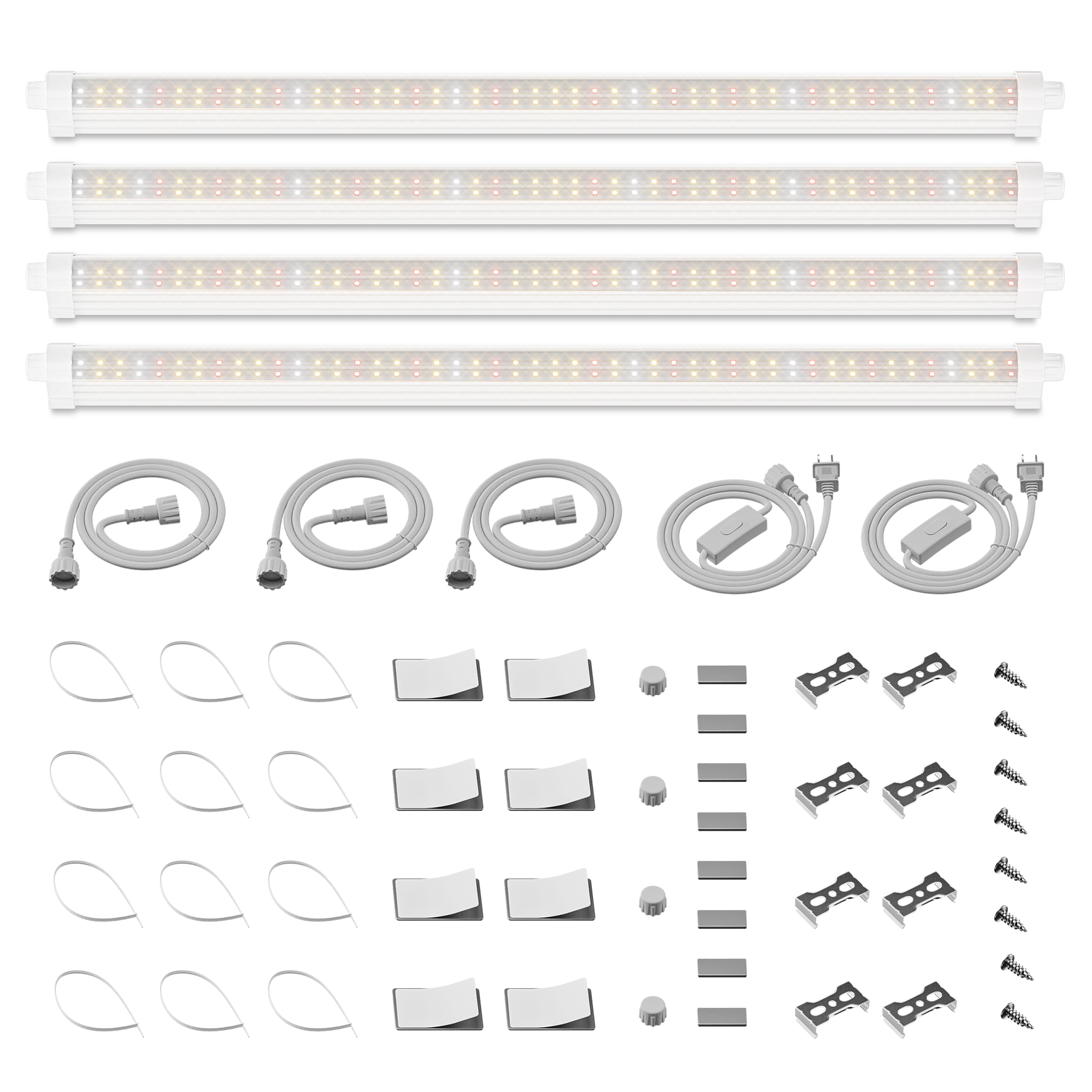 Spider Farmer GlowBar 20 LED Pflanzenlicht-Leisten 80 W 4er-Set
