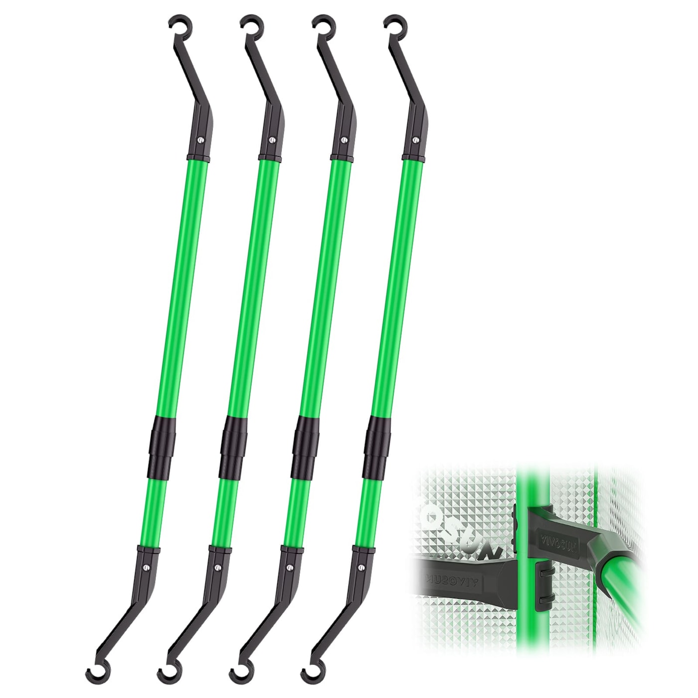 VIVOSUN High CFM Stangen Set 60–90 cm für Growbox und Growzelt
