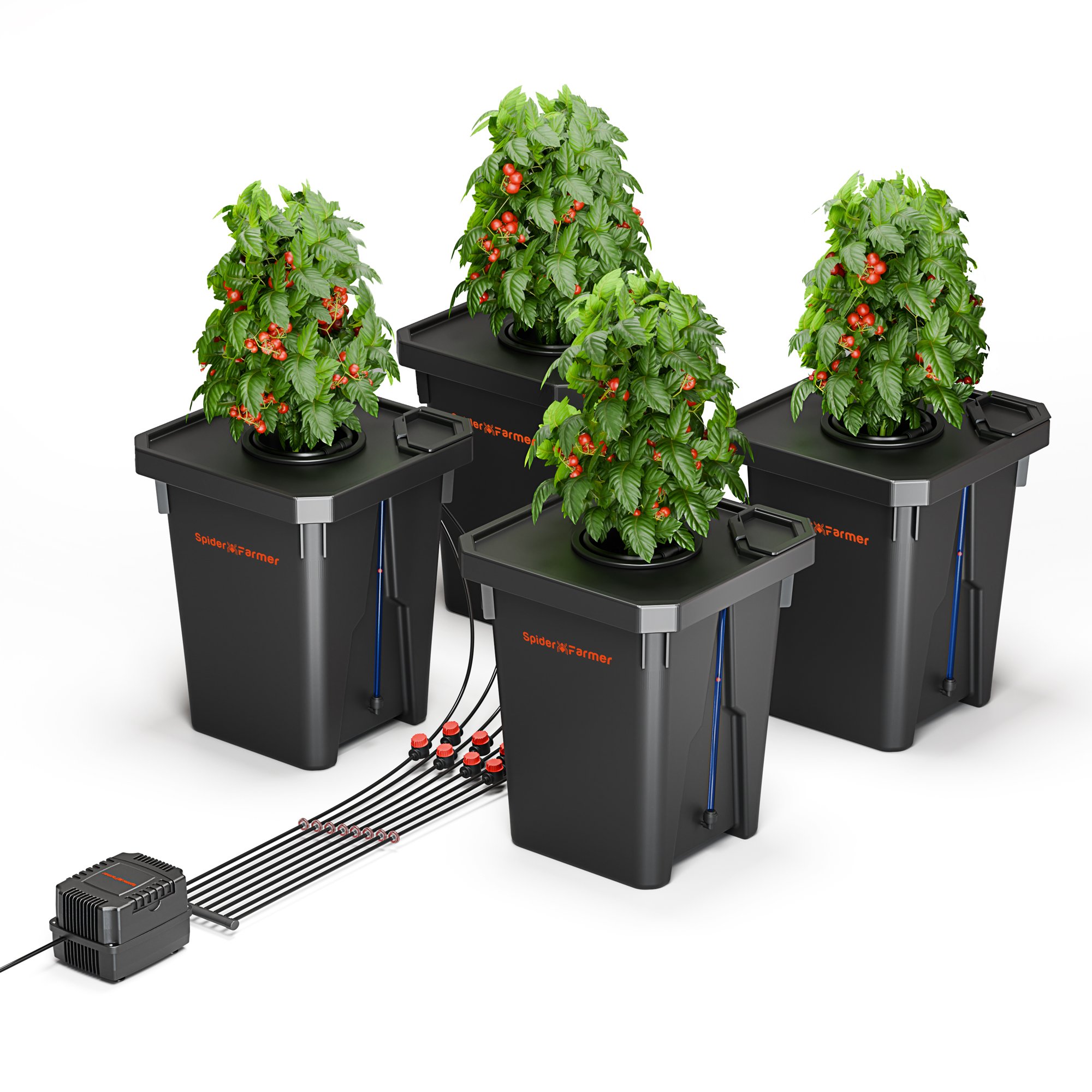 Spider Farmer Tiefwasserkultur (DWC) Hydroponik-System mit 4 Töpfen