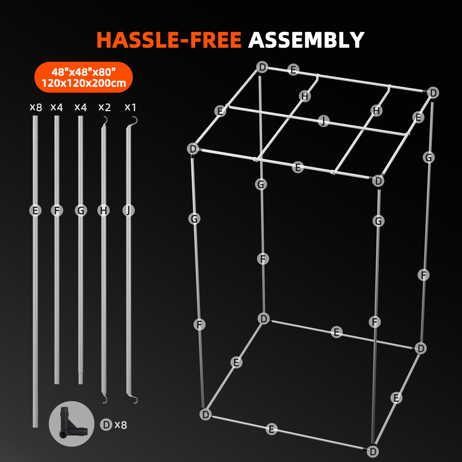 Spider Farmer Growbox 120x120x200 cm