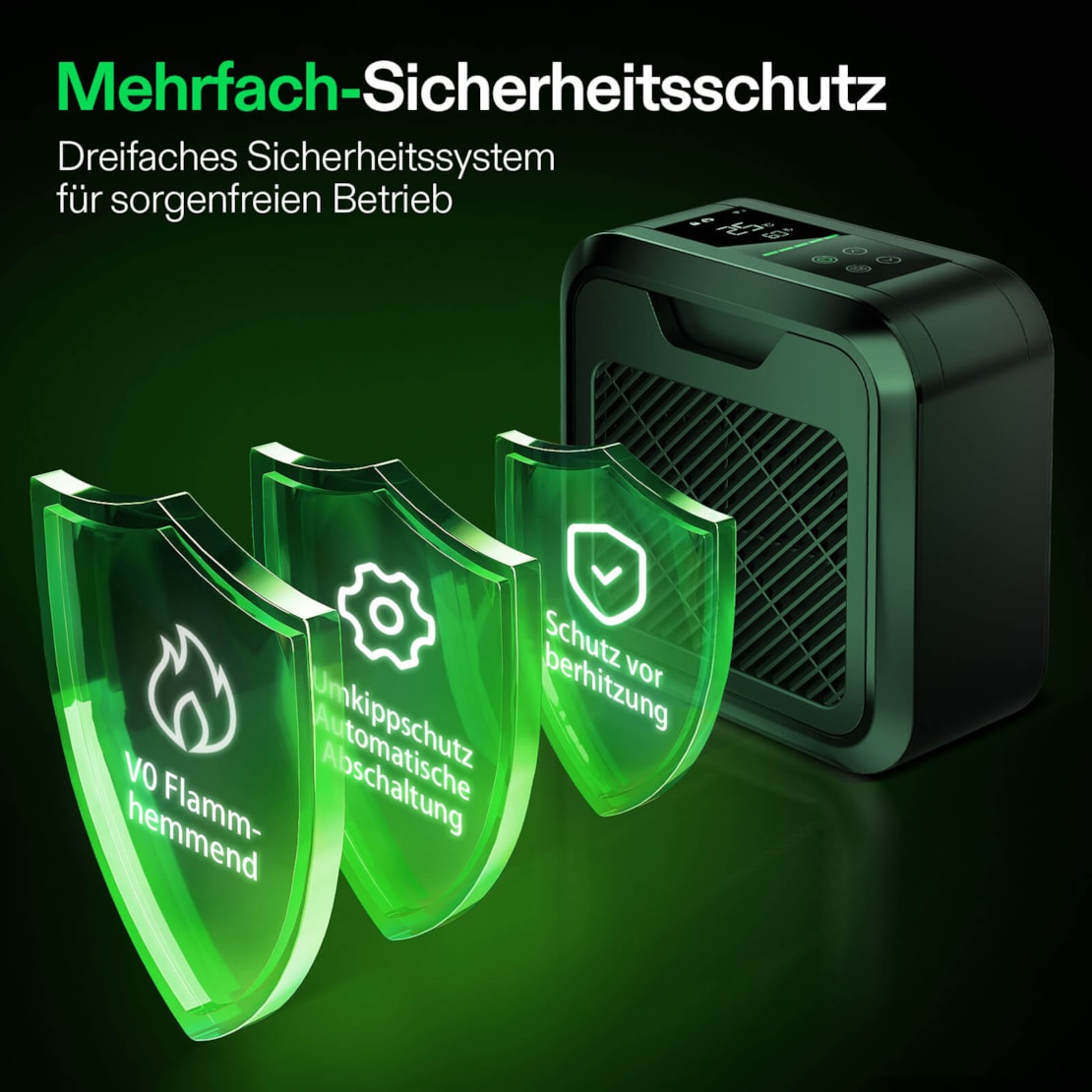 VIVOSUN AeroFlux Smart Growzelt Heizung 700W mit VPD-Steuerung