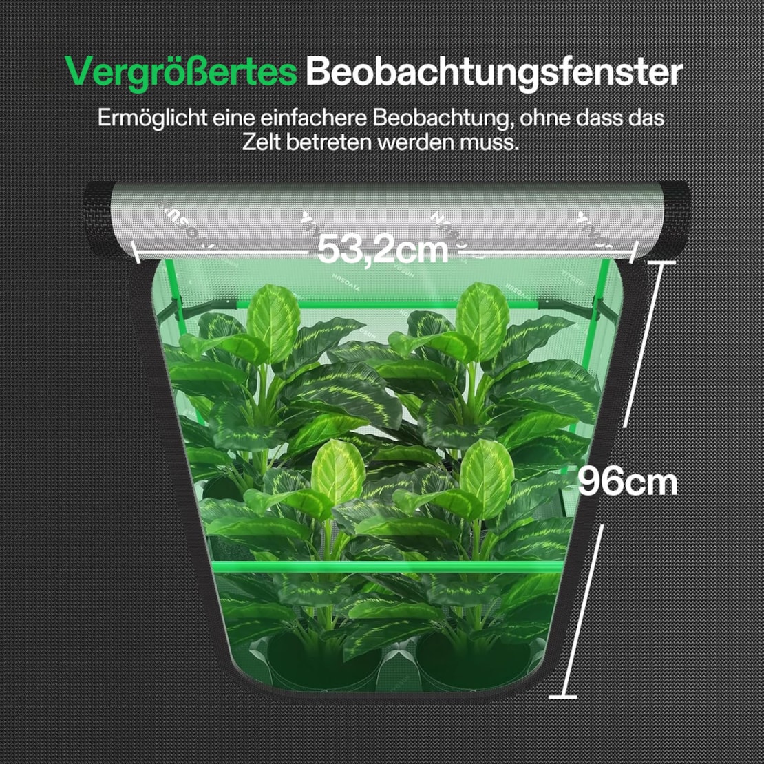 VIVOSUN Growbox Pro 150×150×200 cm