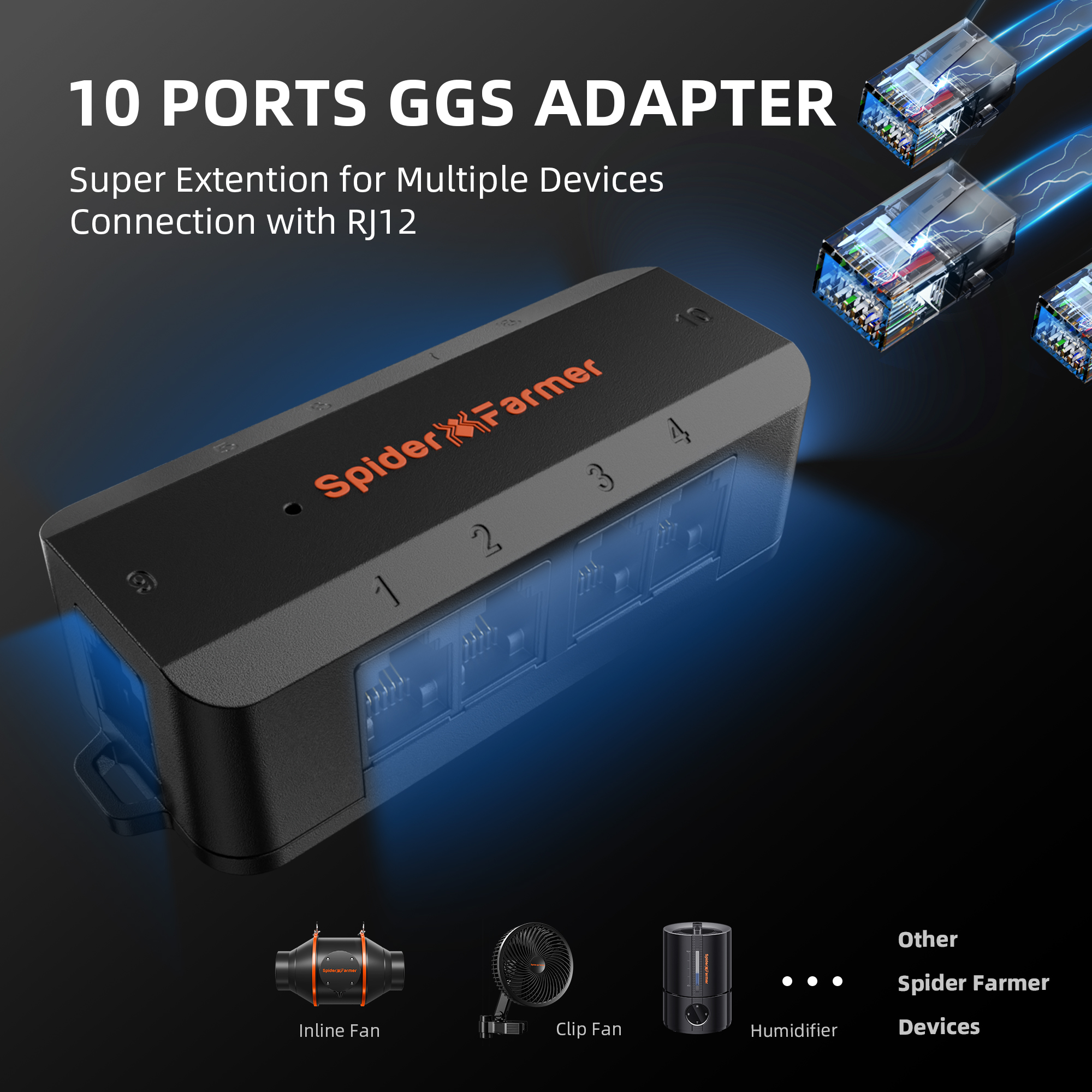 Spider Farmer Abluftset mit GGS Controller 686 m³/h