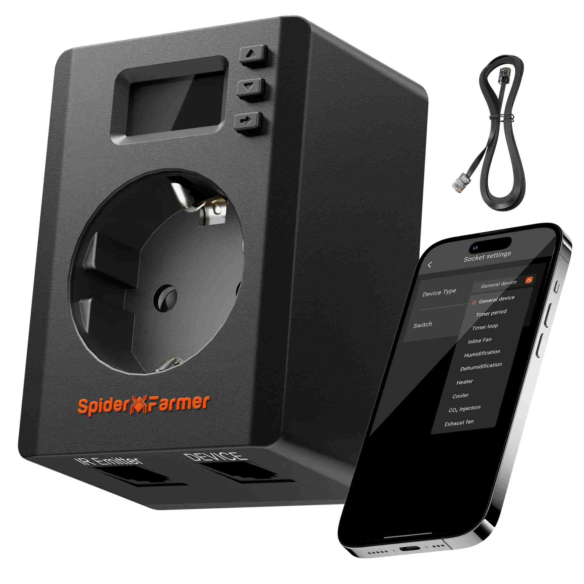 Spider Farmer S-Station Smart-Steckdose mit App-Steuerung