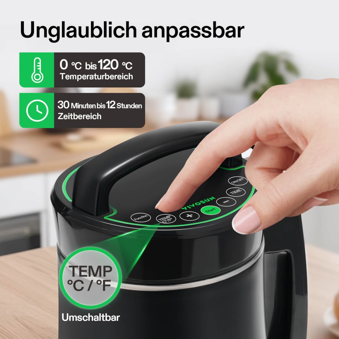 VIVOSUN Kräuter-Infusor mit Decarboxylierer für Butter, Öl, Tinkturen