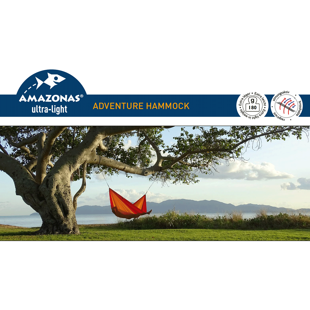 Amazonas Adventure XXL Hängematte Ice-Blue