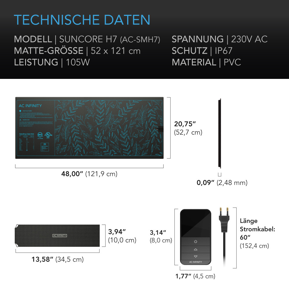 Suncore H7 technische Daten
