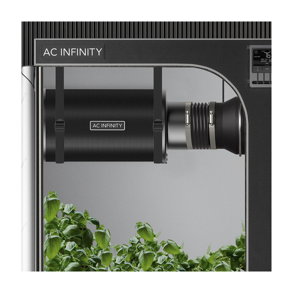AC Infinity nachfüllbares Aktivkohlefilter-Set 150 mm