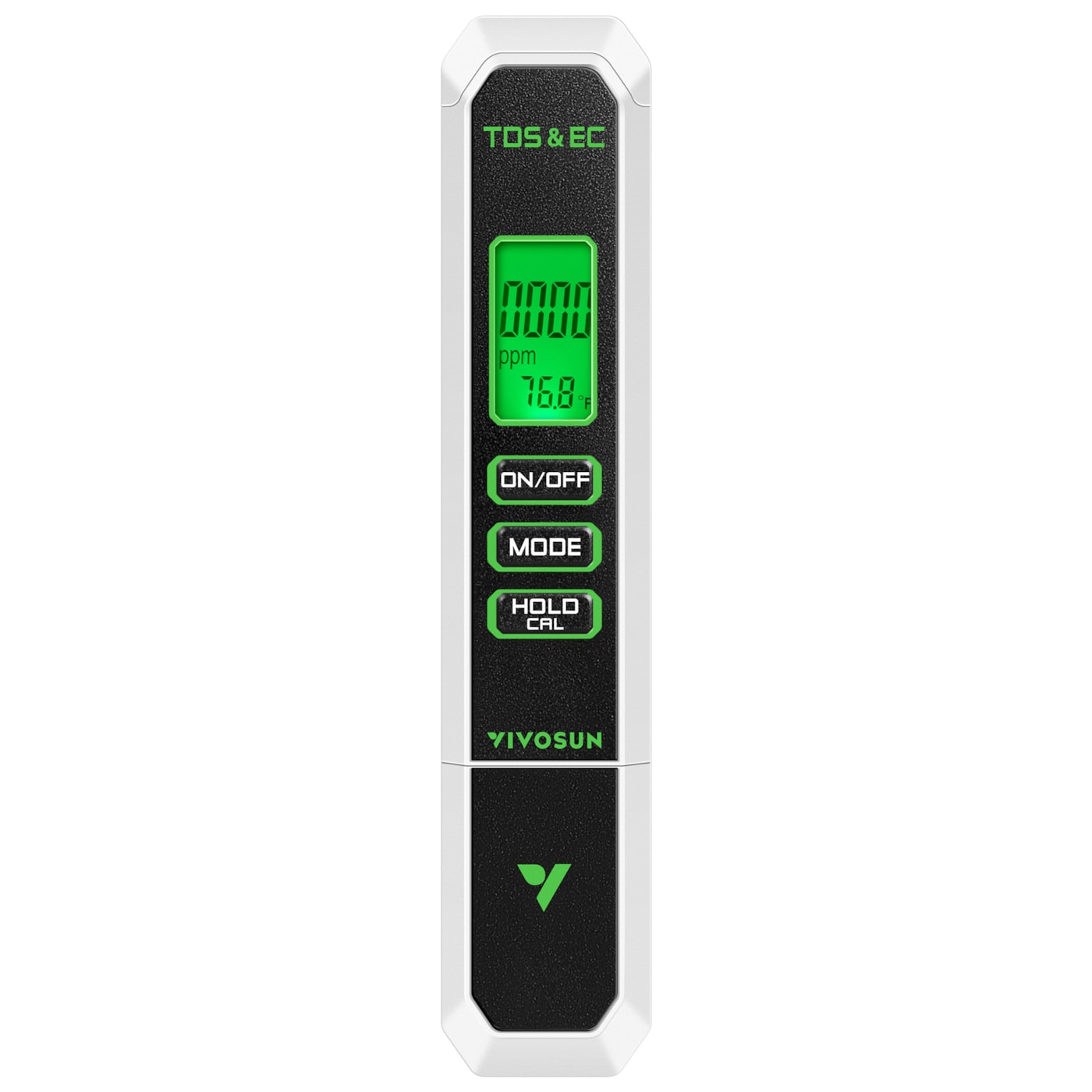 VIVOSUN 3-in-1 TDS EC und Temperaturmessgerät für Wasser, Hydroponik und Aquarien