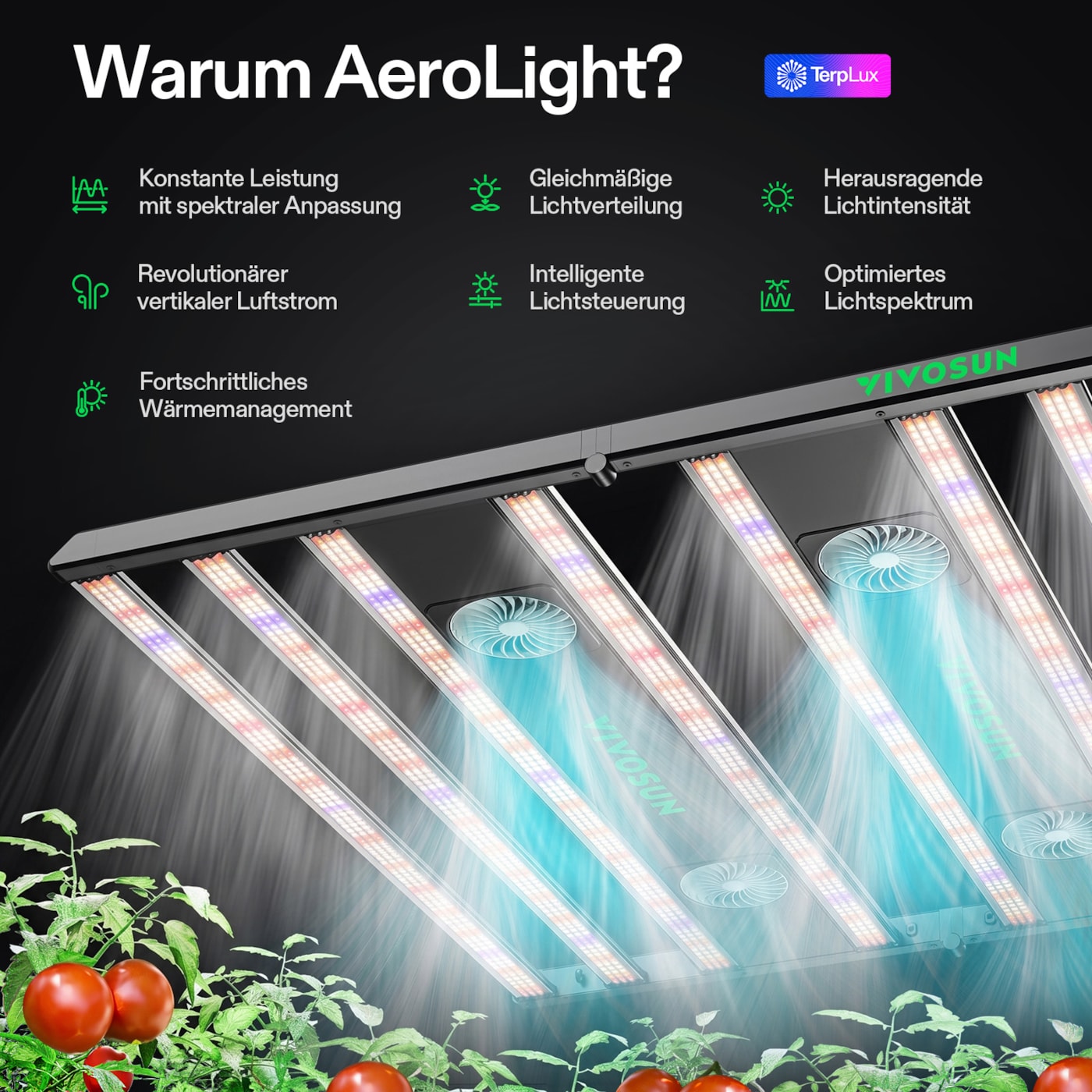 VIVOSUN AeroLight Gen2 LED Pflanzenlampe 850W Vollspektrum