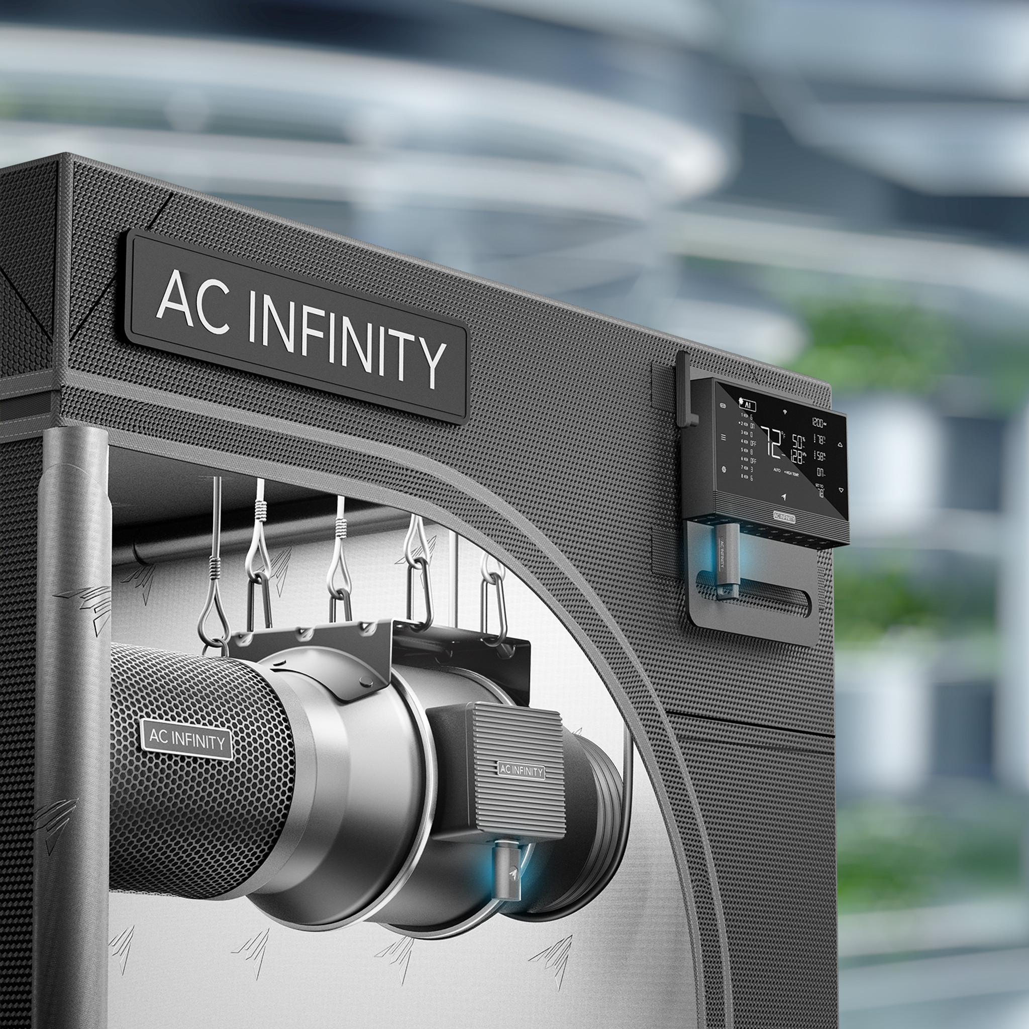 AC Infinity UIS Wireless 1-zu-1 Sender & Empfänger verbindet UIS-Geräte und Controller drahtlos - 2er-Pack