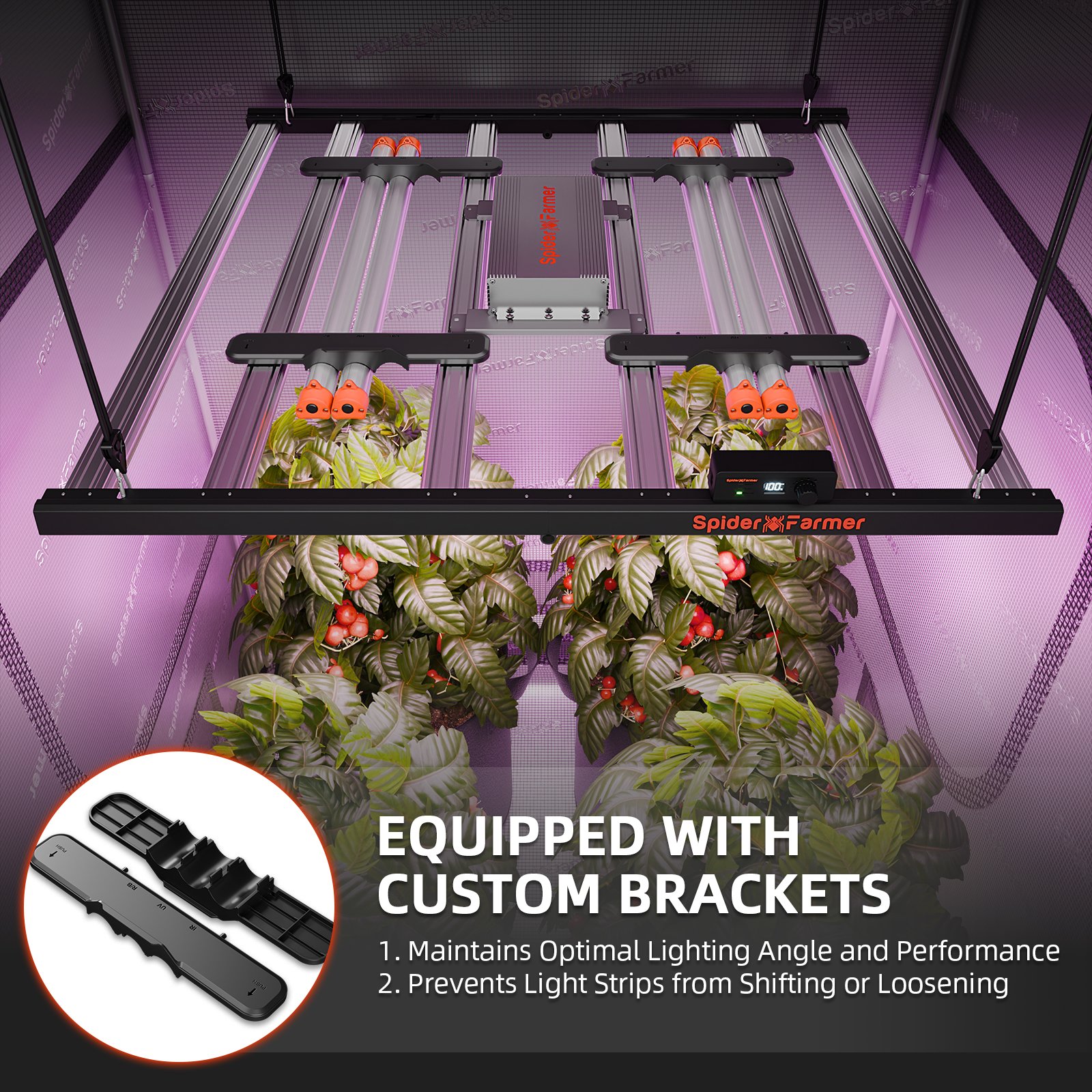Spider Farmer UV und IR LED Zusatzbeleuchtung 46 Watt