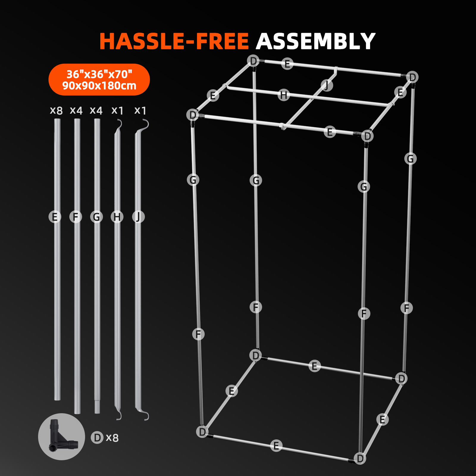 Spider Farmer Growbox 90x90x180 cm