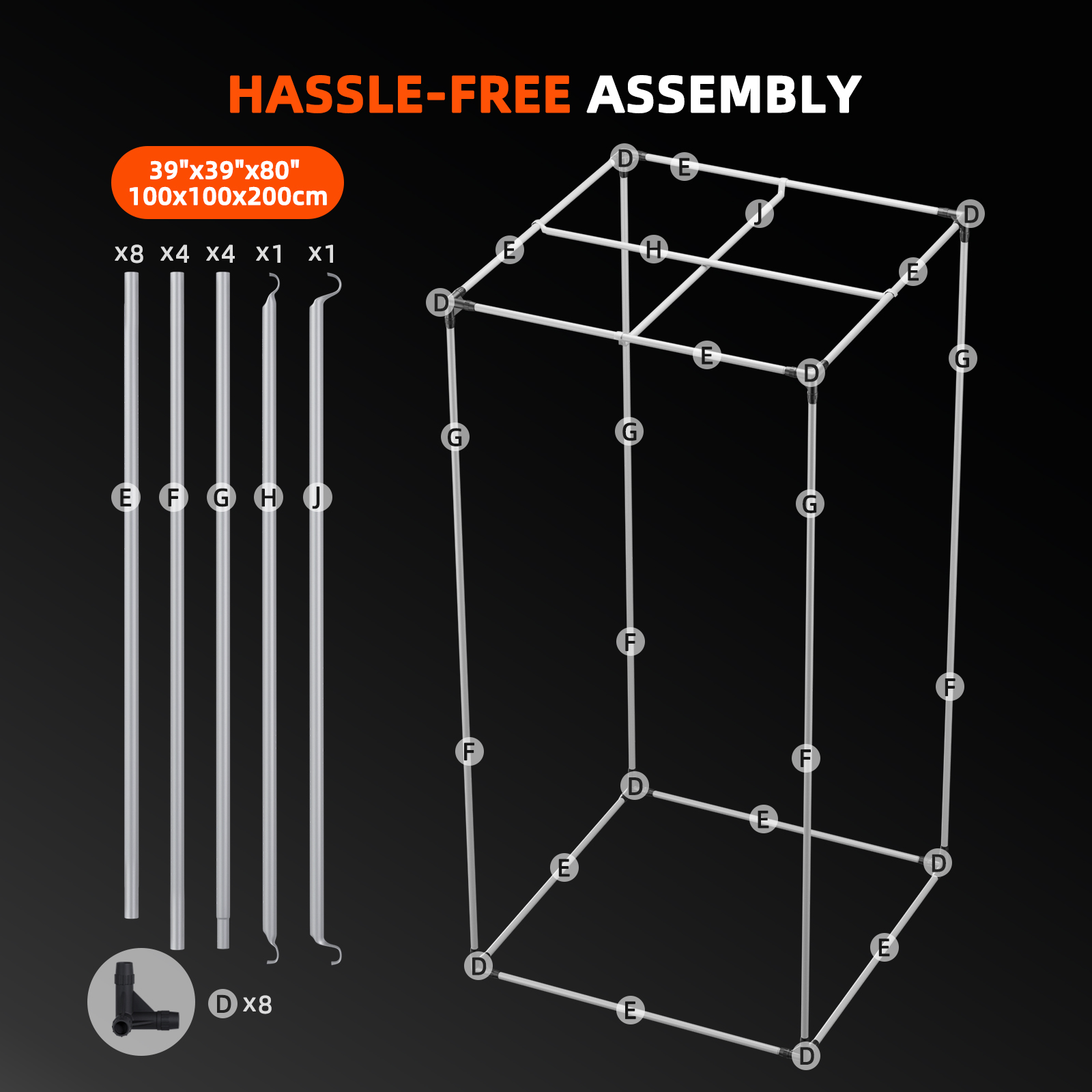 Spider Farmer Growbox 100x100x200 cm