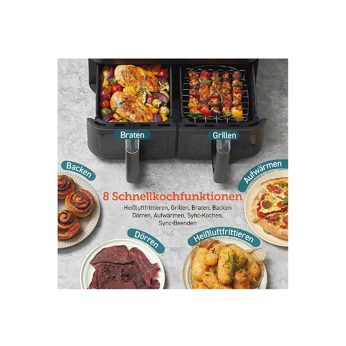 cosori-heissluftfritteuse-dual-basket-caf-r901-aeu-,5l-schwarz