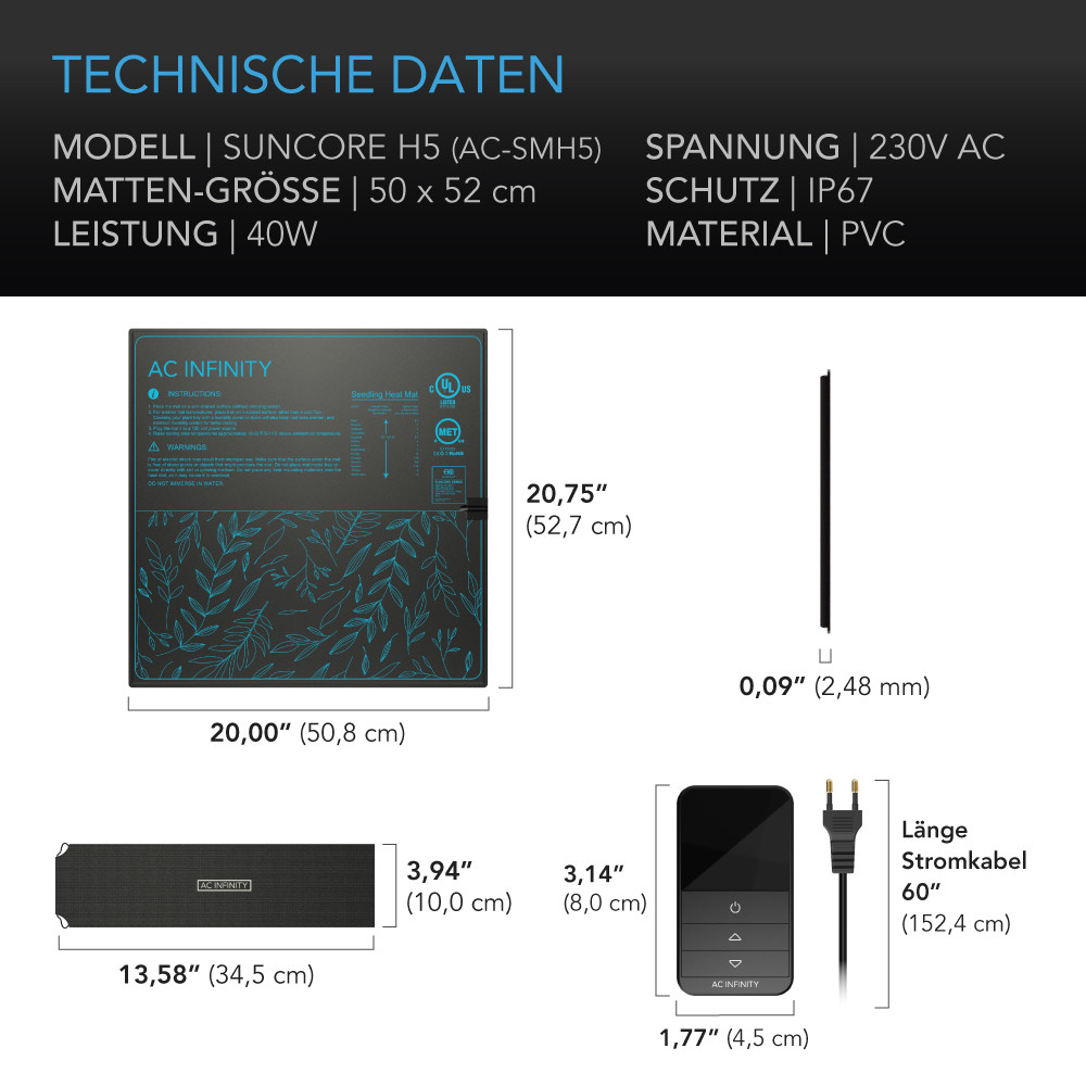 Suncore H5 technische Daten
