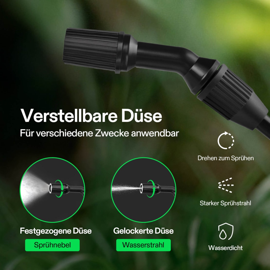 VIVOSUN Pumpendrucksprüher mit verstellbarer Düse 5 Liter