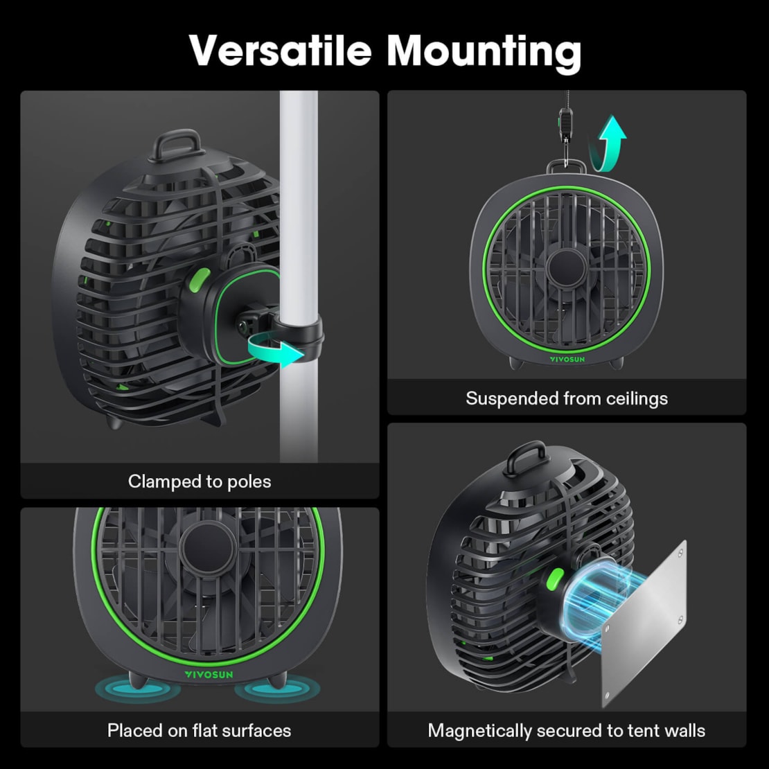 VIVOSUN AeroWave D4 Ventilator Ø 10 cm