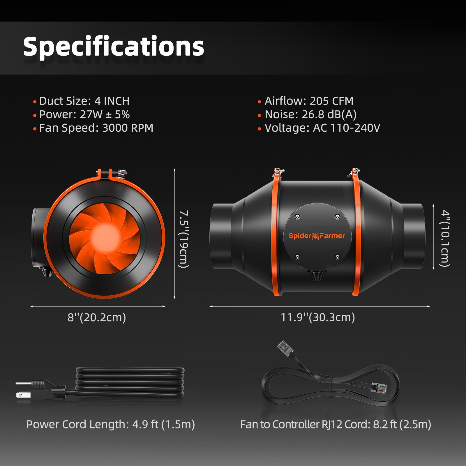 Spider-Farmer-100mm-Inline-Fan-mit-GGS-Controller-3