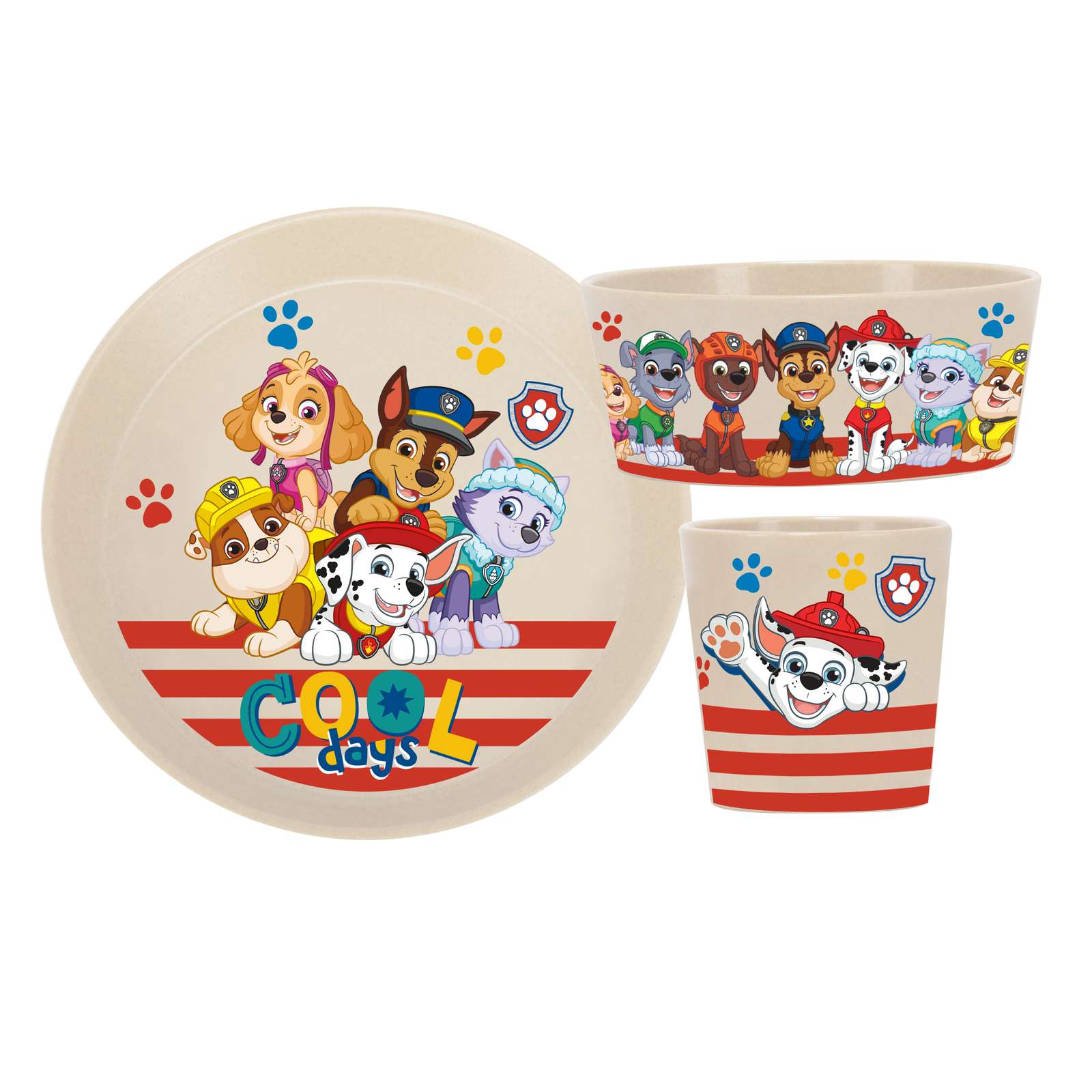 Koizol CONNECT PAW PATROL Kleiner Teller + Schale + Becher 3er-Set 8040713