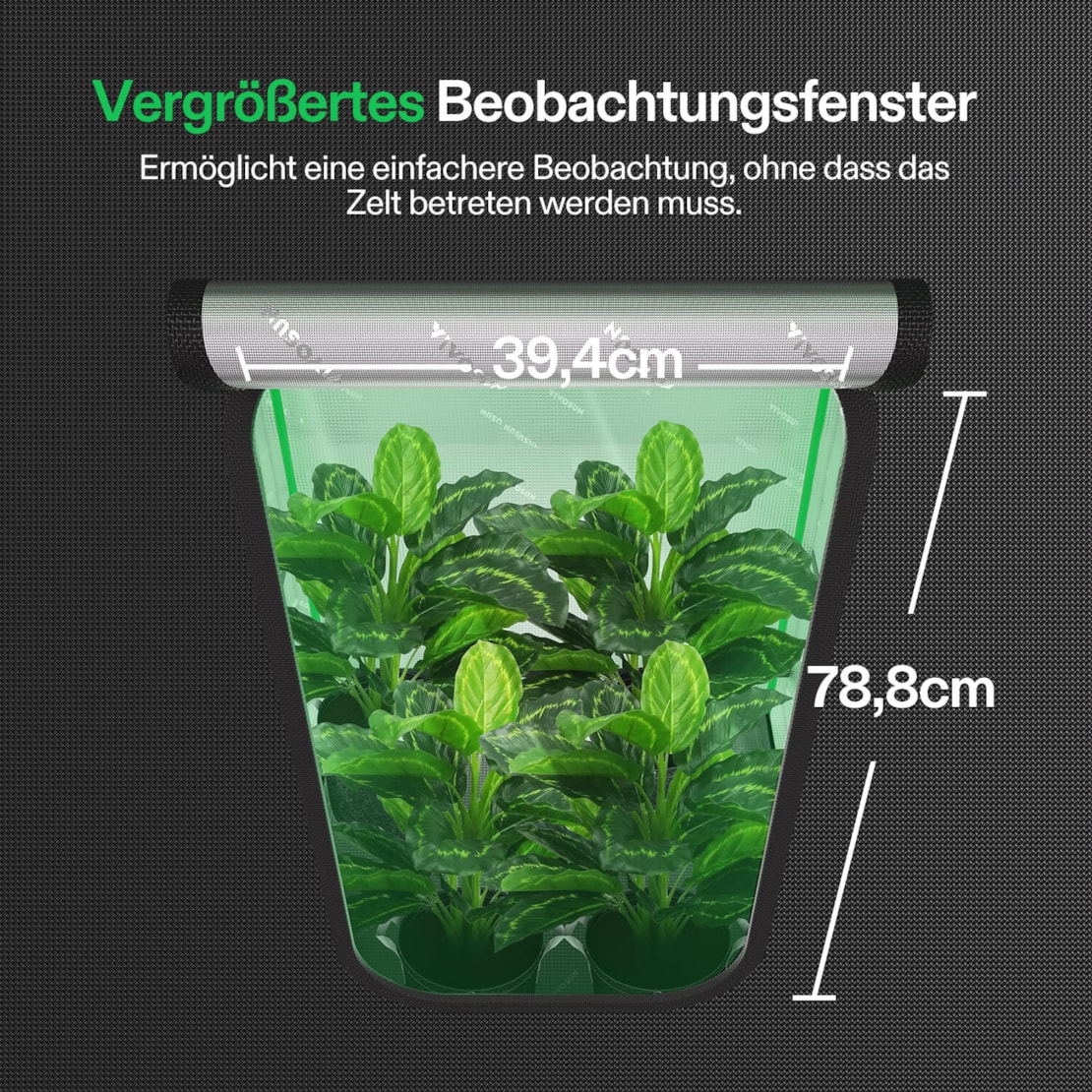 VIVOSUN Growbox Pro 80×80×160 cm
