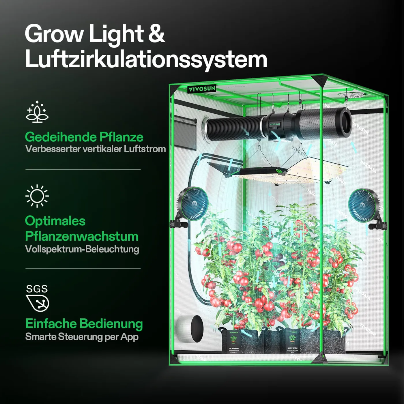 VIVOSUN AeroLight Wing AW400SE LED Grow Light 400W Vollspektrum