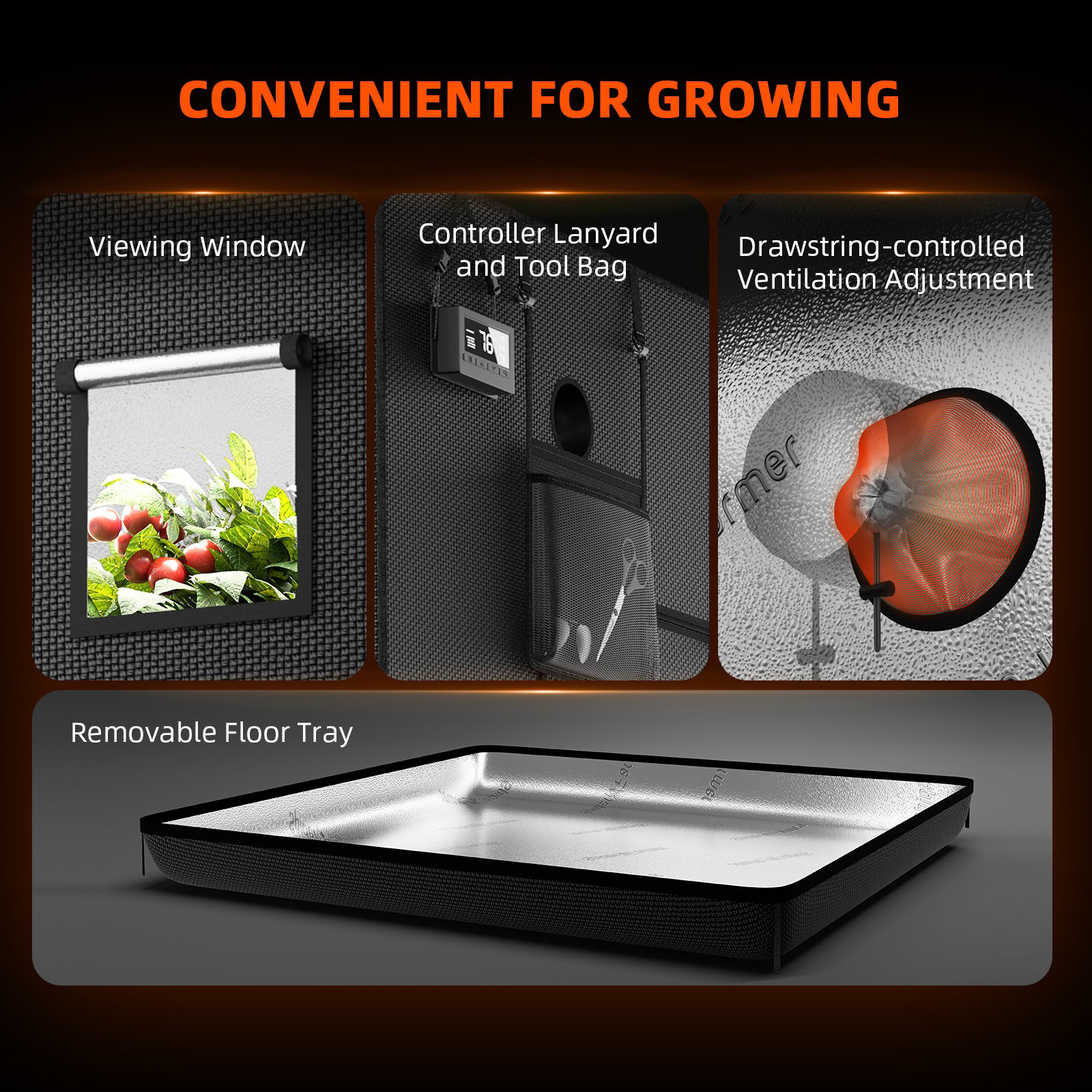 Spider Farmer Komplettset 150×150×200 cm SE7000 EVO mit GGS Controller