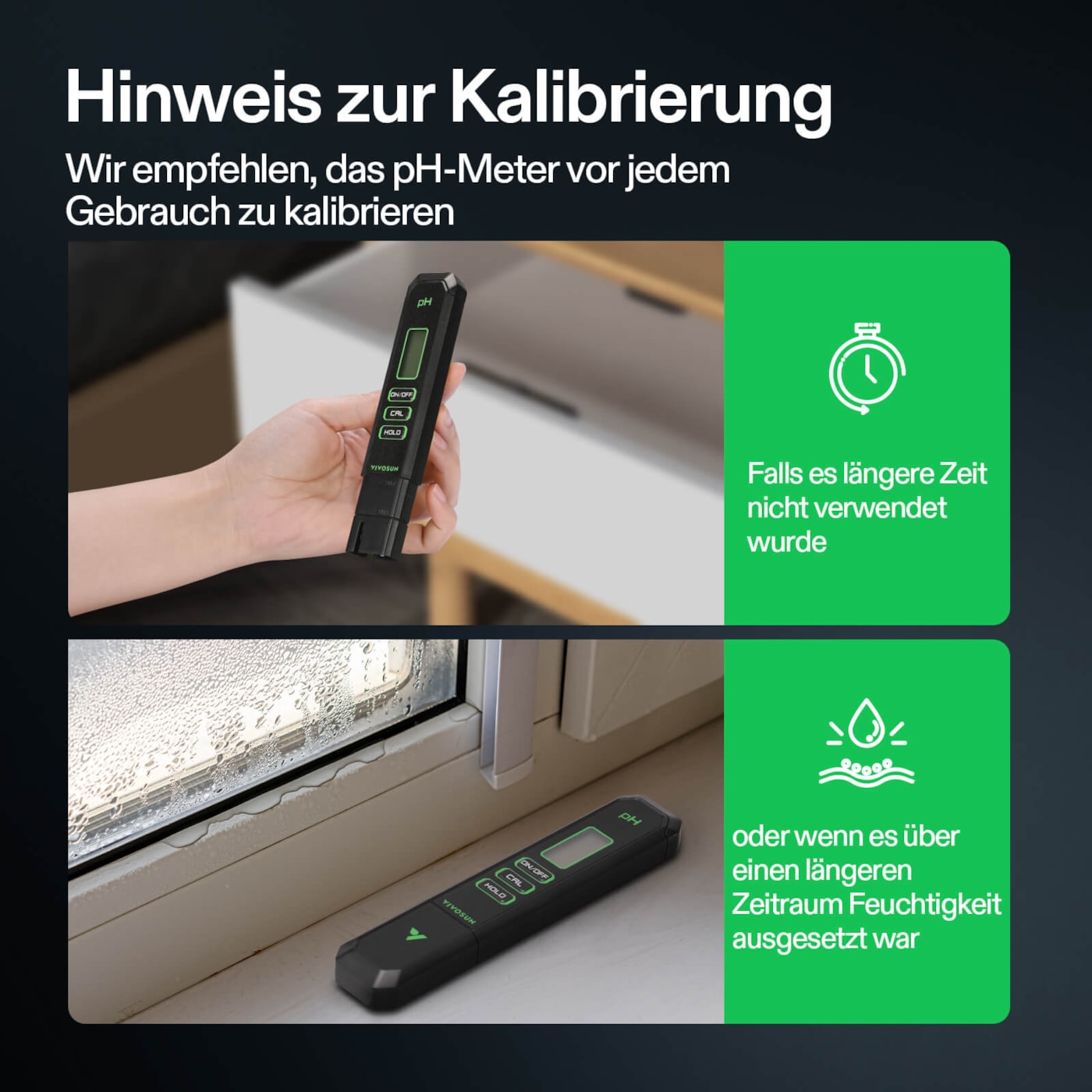 Übersicht vielseitiger Anwendungen des VIVOSUN pH-Testers für Trinkwasser, Aquarien, Hydroponik und Poolwasser