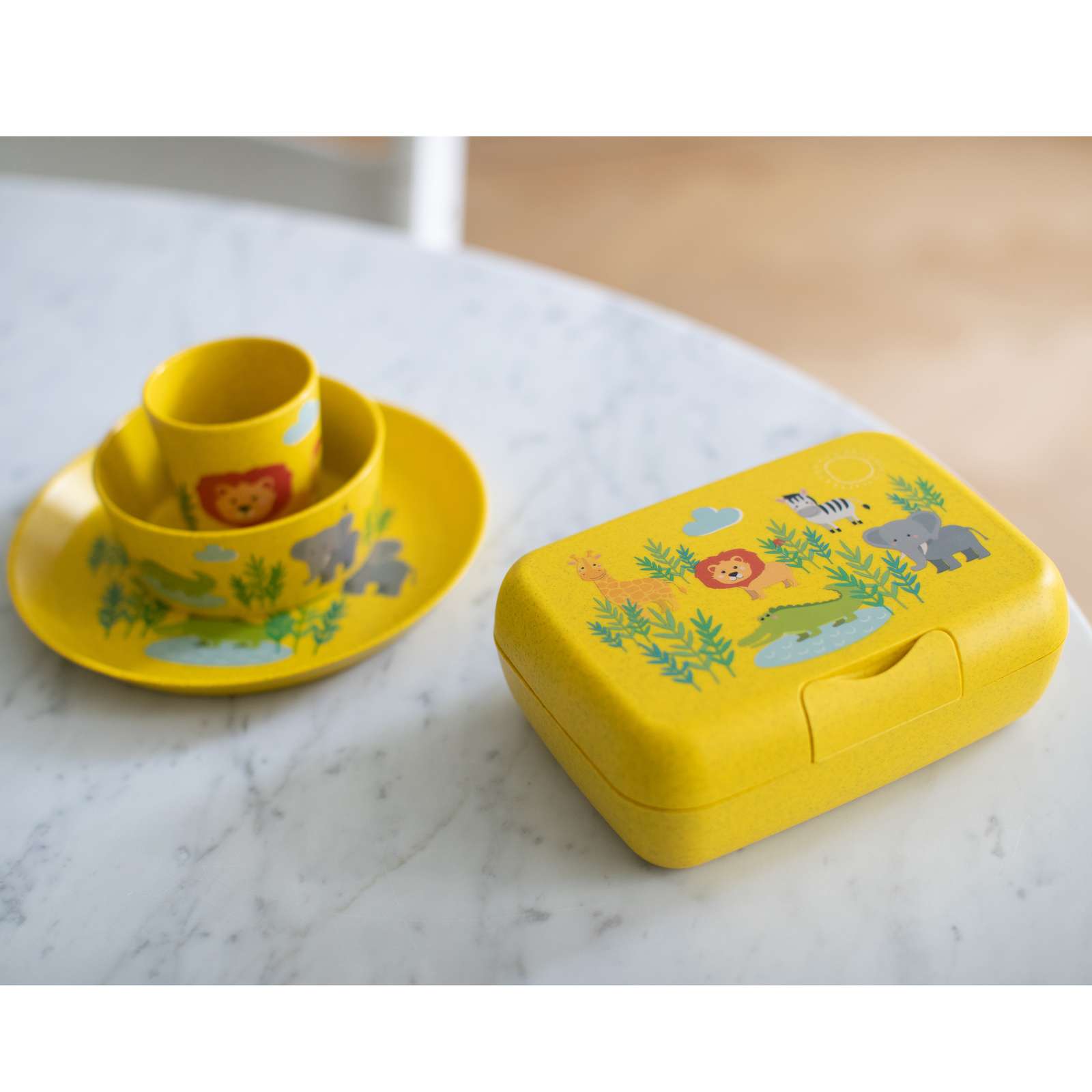 Koziol CONNECT AFRICA kleiner Teller + Schale + Becher 3er-Set 1428681