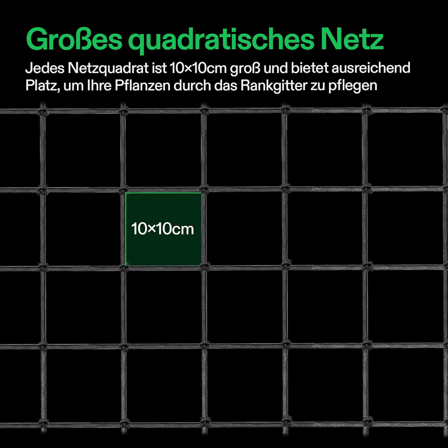 VIVOSUN Trellis Netz 60x60 cm mit 4 Haken
