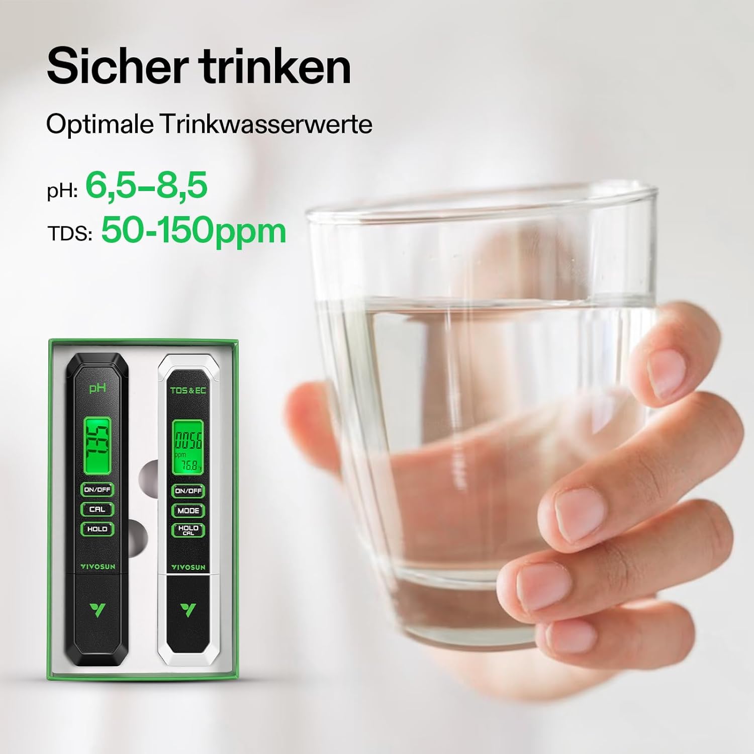 VIVOSUN pH- und TDS-Messgerät-Set