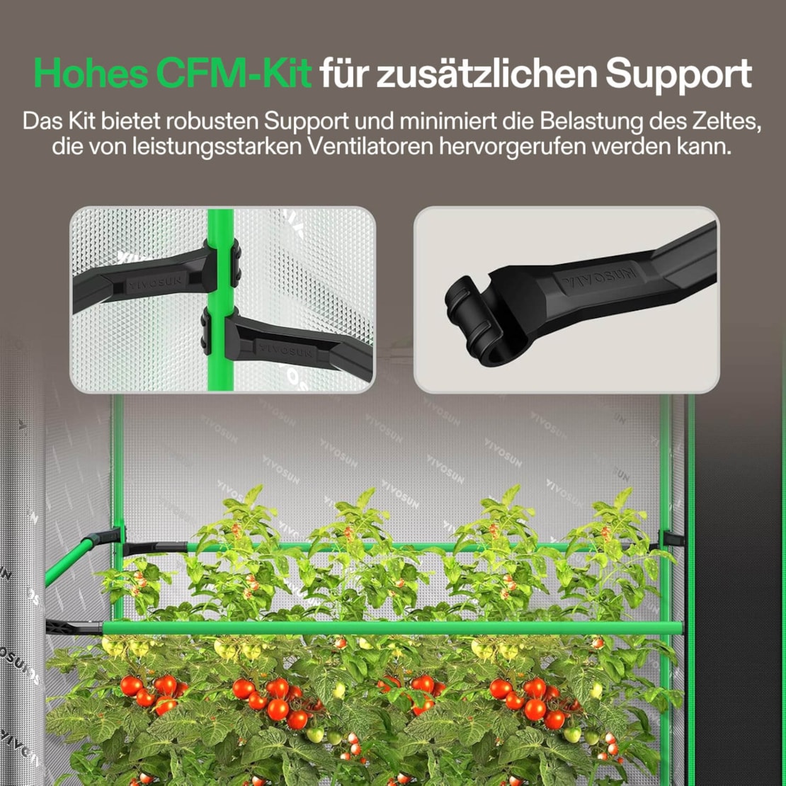 VIVOSUN Growbox Pro 120×60×180 cm