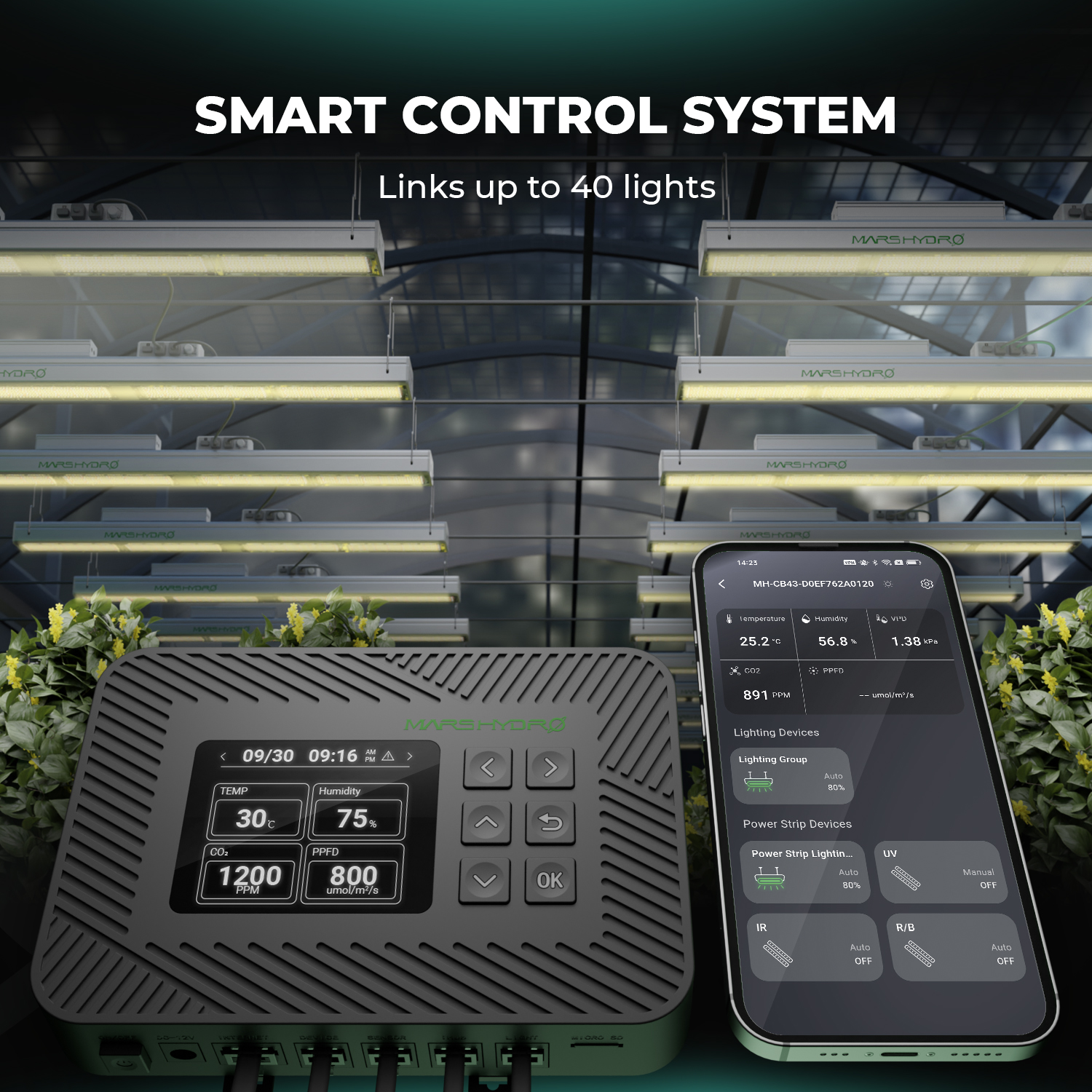 Mars Hydro Controller 43 Smart Control System mit 3 in 1 Sensor