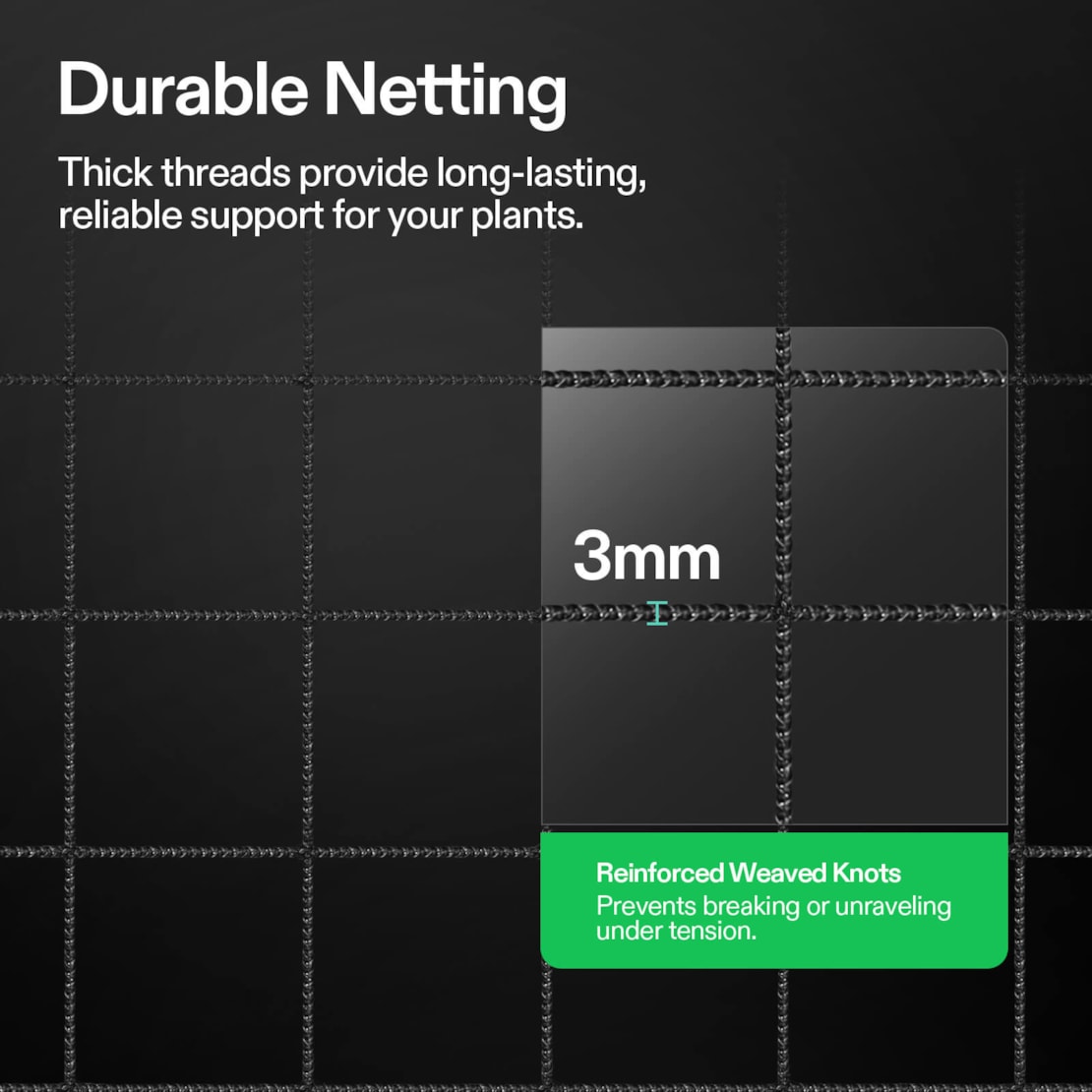 VIVOSUN Trellis-Netz 30×30 cm für die VGrow Smart Growbox